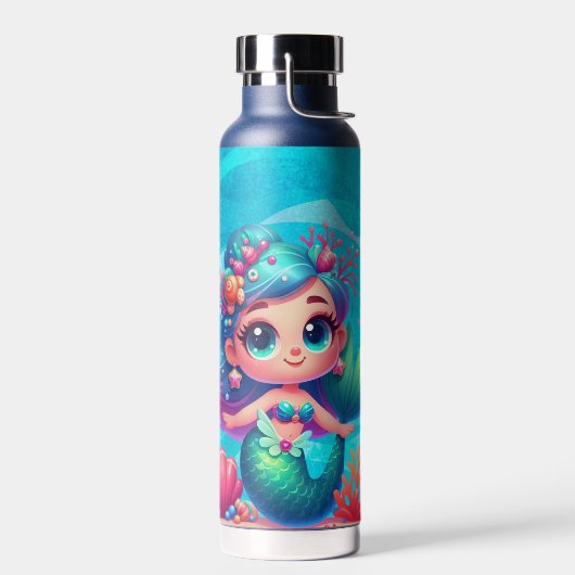 Schattigee onderwaterzeemeermin waterfles (Links)