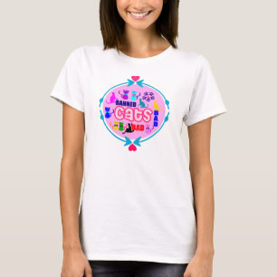 😻🐾↷ Schattigee ondeugende kat familie Bella Circ T-shirt