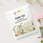 Schattigee One A-Saurus Dinosaurus Verjaardag Bedankzakje (Gezegeld)