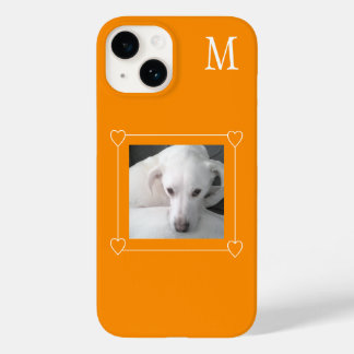 Schattigee One Photo Dog Single Initiaal Sinaasapp Case-Mate iPhone 14 Hoesje