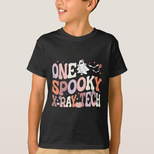 Schattigee One Spooky X-ray Tech Radiology Technic T-shirt (Voorkant)
