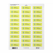 Schattigee onhandige robot met hart etiket (Full Sheet)