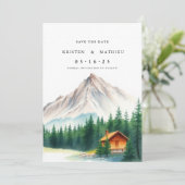 Schattigee online berg save the date (Staand voorkant)