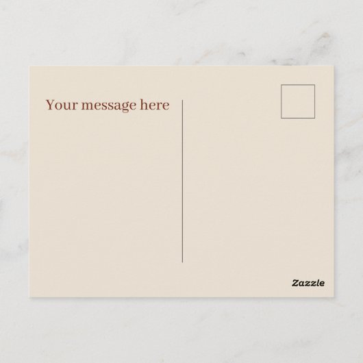 Schattigee ontbijtliefhebbers tekst toevoegen briefkaart (Achterkant)