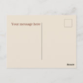 Schattigee ontbijtliefhebbers tekst toevoegen briefkaart (Achterkant)