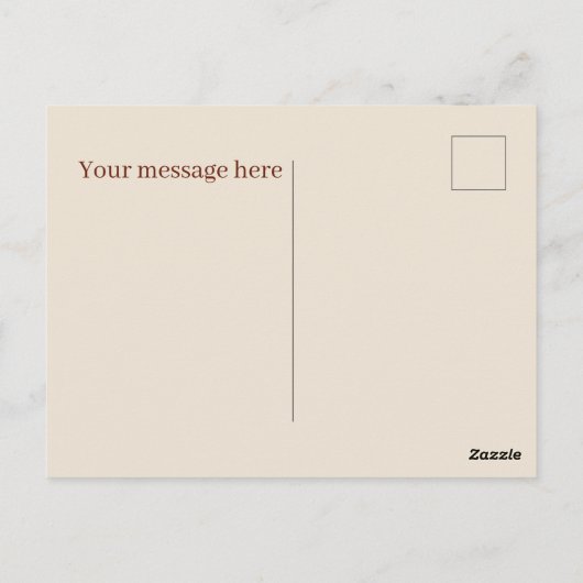 Schattigee ontbijtliefhebbers tekst toevoegen briefkaart (Achterkant)