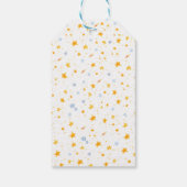 Schattigee ontploffing uit de ruimte thema verjaar cadeaulabel (Achterkant)