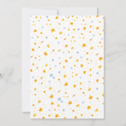 Schattigee ontploffing uit de ruimte thema verjaar kaart (Achterkant)