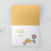 Schattigee oogst Beer Happy Herfst Feestdagen Kaart (Binnen)