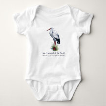 Schattigee ooievaar die mijn moeder de doula noemd
