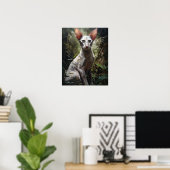 Schattigee Oosterse Korthaar Cat Art Print Poster (Thuiskantoor)