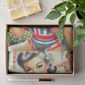 Schattigee oosterse meisjes tissuepapier (Geschenk)