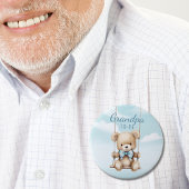Schattigee opa om teddybeer Baby shower Button te 