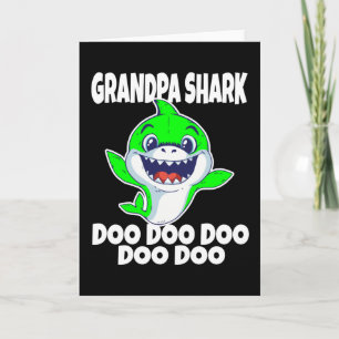 Schattigee Opa Shark Doo Doo Doo Kaart