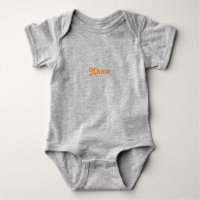 Schattigee oranje aangepaste naam tekst monogram m