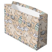 Schattigee Oranje Baby Halloween Pumpkins, Bats & Groot Cadeauzakje (Achterkant Gekanteld)