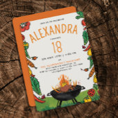 Schattigee Oranje BBQ Achtertuin Grill Kinder Outd Kaart