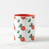 Schattigee Oranje Bloemen, Knoppen en Bladeren Pat Mok (Midden)