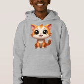 Schattigee Oranje Cat Cartoon Style Character-8973 (Voorkant)
