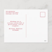 Schattigee Oranje Cat Meowy Kerst Niet-Foto Feestdagenkaart (Achterkant)