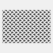 Schattigee Oranje en zwarte geest Inpakpapier Vel (Voorkant 3)