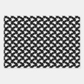 Schattigee Oranje en zwarte geest Inpakpapier Vel (Voorkant 2)