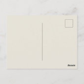 Schattigee oranje fruitliefhebbers briefkaart (Achterkant)