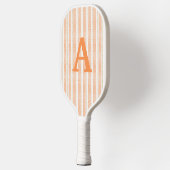 Schattigee Oranje gestreepte pickleball paddle (Links)