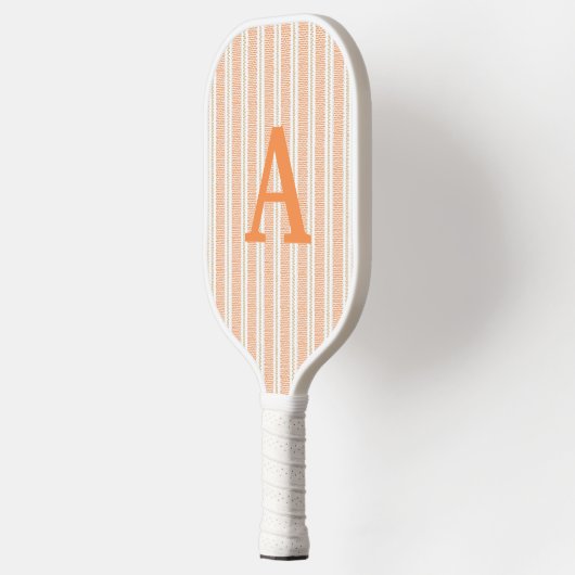 Schattigee Oranje gestreepte pickleball paddle (Links)