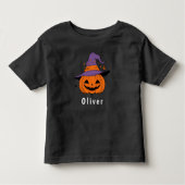 Schattigee Oranje Jack O Lantern Pompoen Halloween Kinder Shirts (Voorkant)