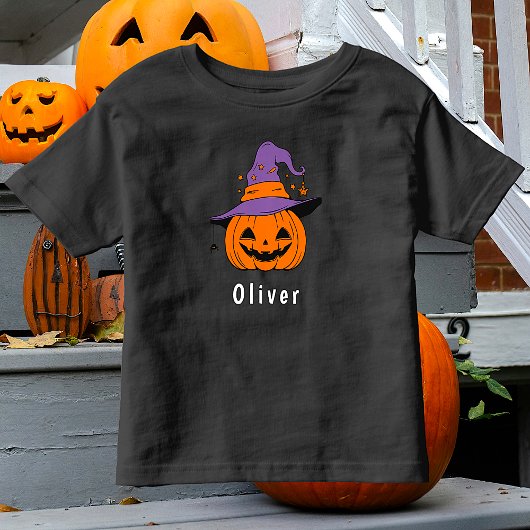 Schattigee Oranje Jack O Lantern Pompoen Halloween Kinder Shirts