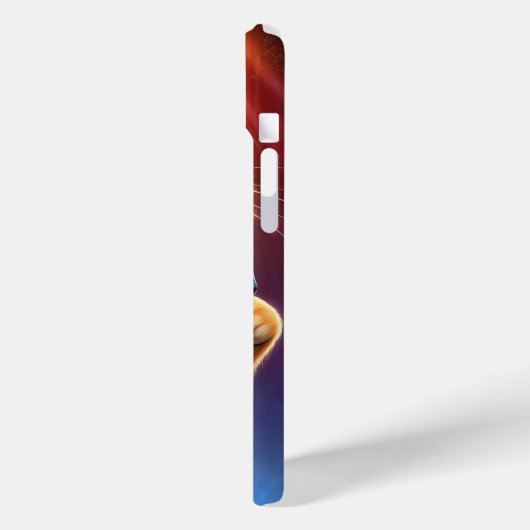 Schattigee oranje kattenzang Case-Mate iPhone case (Achterkant / Links)