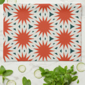 Schattigee Oranje keukenhanddoeken (Gevouwen)