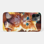 Schattigee Oranje Kitten Art Case-Mate iPhone Case (Achterkant (horizontaal))