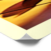 Schattigee Oranje Kitten Art Poster (Hoek)