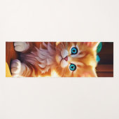 Schattigee Oranje Kitten Art Yogamat (Voorkant (horizontaal))