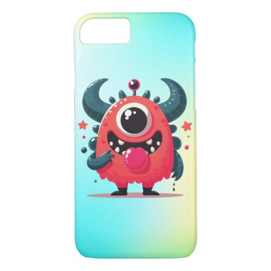 Schattigee Oranje Monster Cartoon-67423 Case-Mate iPhone Case (Achterkant)