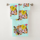 Schattigee Oranje paaskat Bad Handdoek (Insitu)