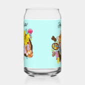 Schattigee Oranje paaskat Blikvorm Glas (Links)