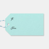 Schattigee Oranje paaskat Cadeaulabel (Achterkant Horizontaal)