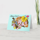 Schattigee Oranje paaskat Kaart (Voorkant)