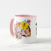 Schattigee Oranje paaskat Mok (Voorkant links)