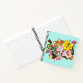 Schattigee Oranje paaskat Notitieboek (Binnen)