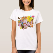 Schattigee Oranje paaskat T-shirt (Voorkant)