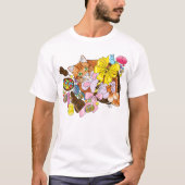 Schattigee Oranje paaskat T-shirt (Voorkant)