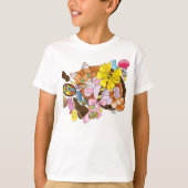 Schattigee Oranje paaskat T-shirt (Voorkant)