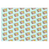 Schattigee Oranje paaskat Tafelkleed (Voorkant (Horizontaal))