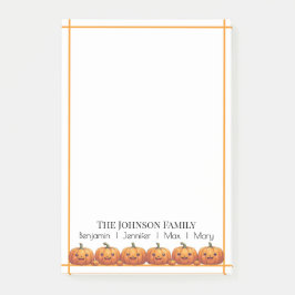 Schattigee Oranje pompoenen Herfst Post-it® Notes