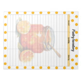 Schattigee Oranje Sherbet Pantry Inventarislijst Notitieblok (Voorkant)