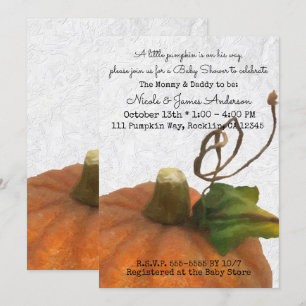 Schattigee Oranje Storybook Princess Baby shower Kaart